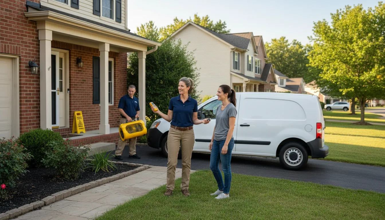 Residential water damage restoration in Bostic, NC
